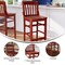 Emma and Oliver School House Back Wooden Restaurant Dining Barstool